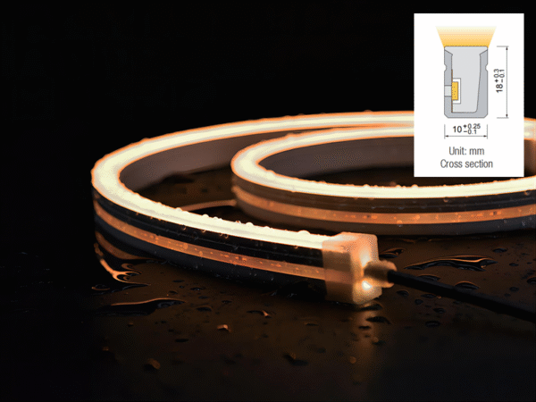 IP67 waterproof side bend neon strip for outdoor architectural lighting applications