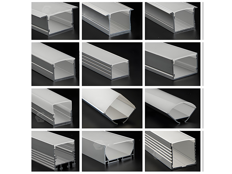 recessed led aluminum profile for ceiling linear lighting installation
