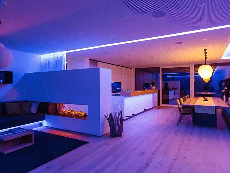 RGBWW LED strip for bedroom warm and cool ambient lighting