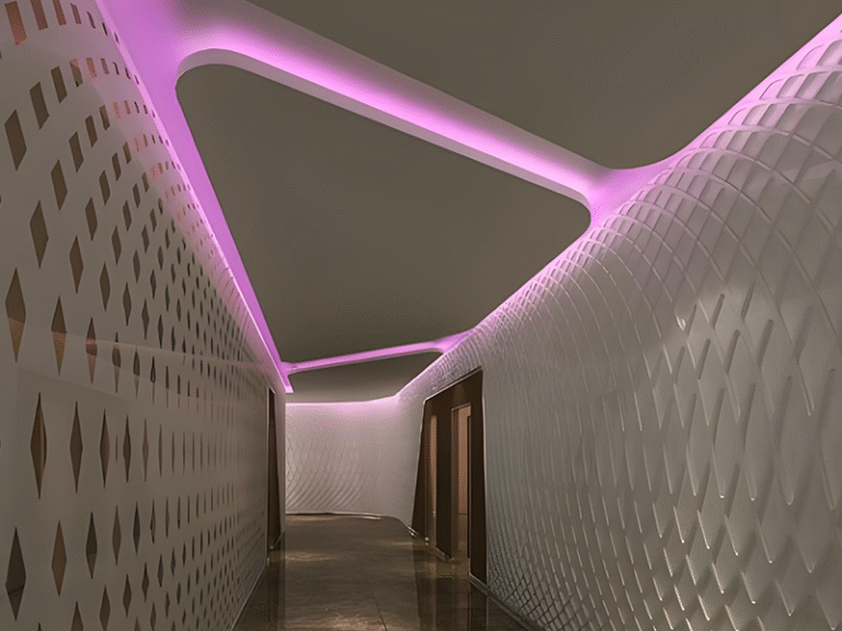 RGB LED strip lighting for indoor ambient lighting design