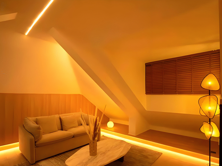 RGBWW LED strip for bedroom warm and cool ambient lighting