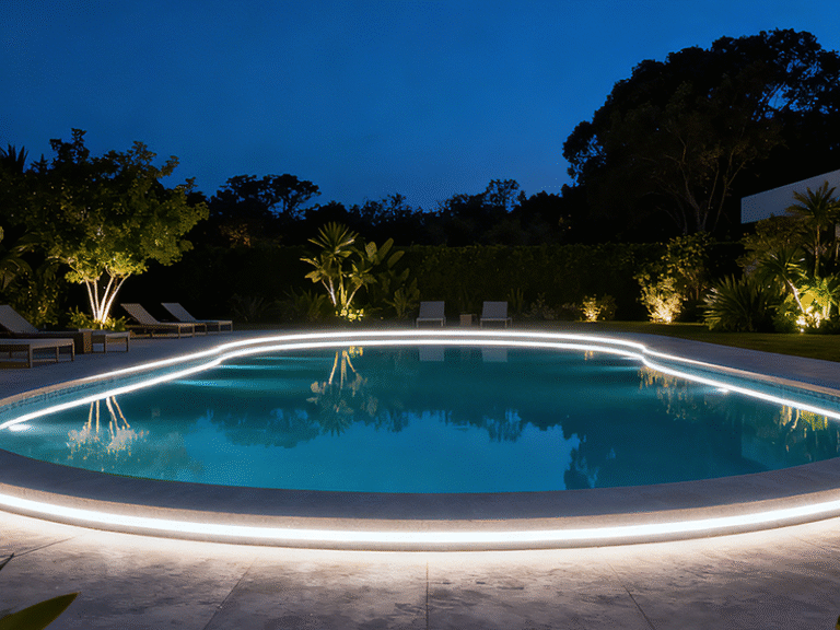 underwater LED strip lighting, pool edge LED lighting, waterproof LED strip for pool