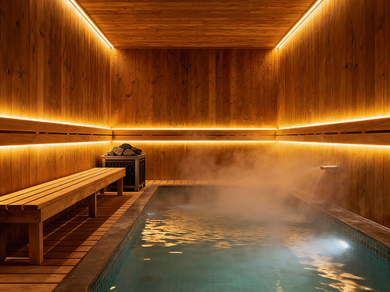 high temperature sauna room LED strip lighting waterproof IP68 installation