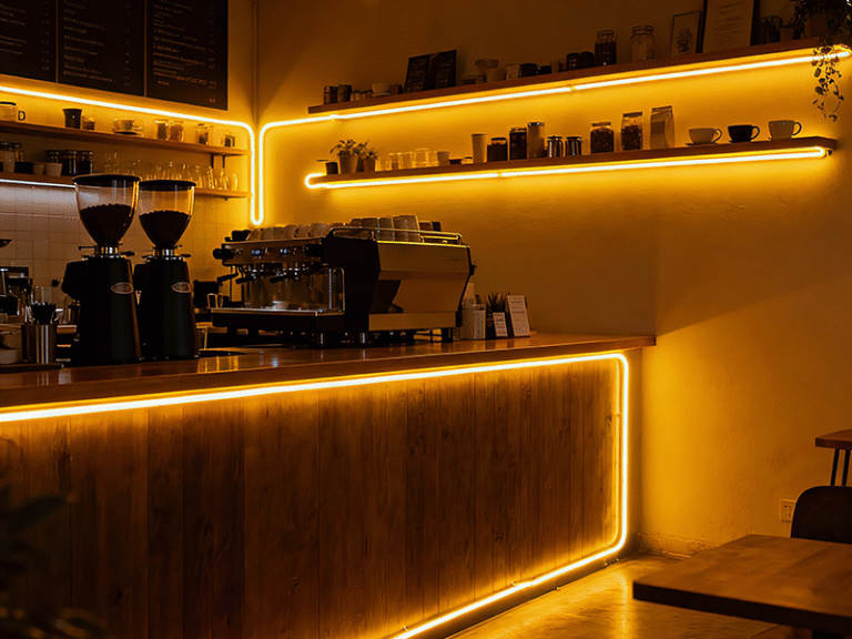 free cut LED neon strip for cafe counter lighting design