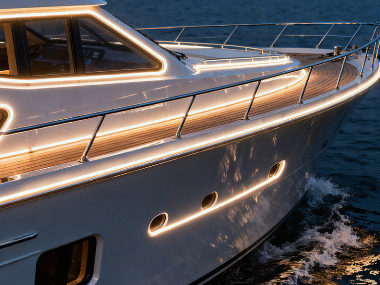 marine LED strip lighting, yacht deck LED strip, IP68 boat LED strip