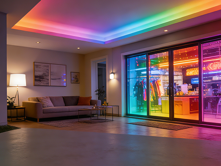 side emitting LED strip retail store lighting