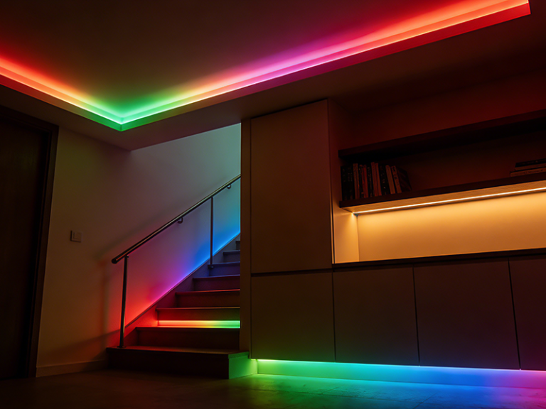 COB side emitting LED strip for ceiling cove indirect lighting