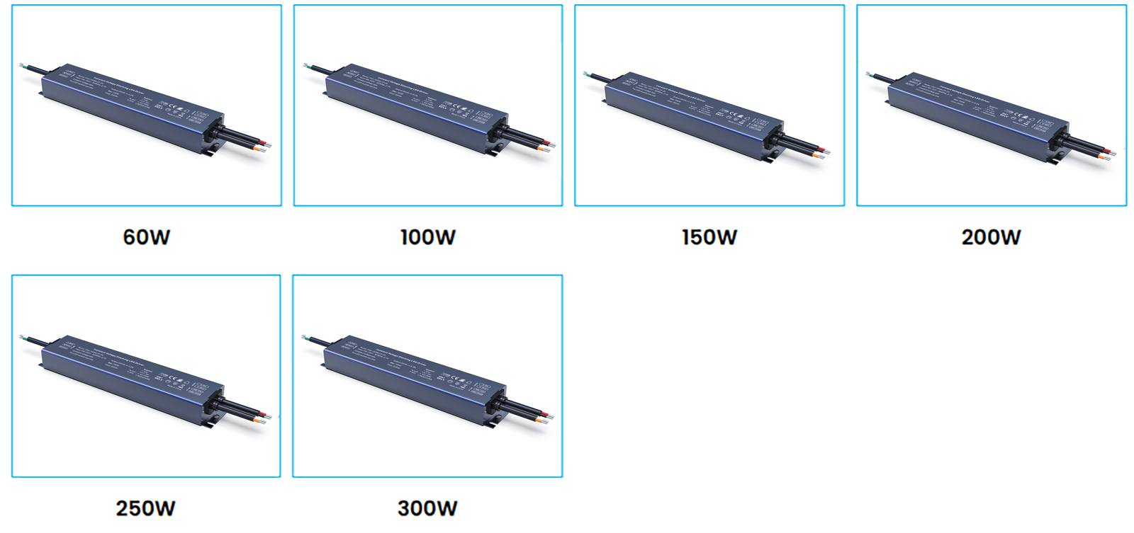 IP67 waterproof dimmable LED driver for LED strip lights and commercial lighting projects
