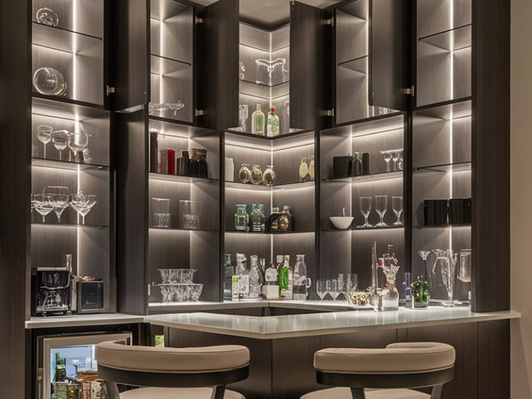 COB LED strip light for glass wine display cabinet lighting