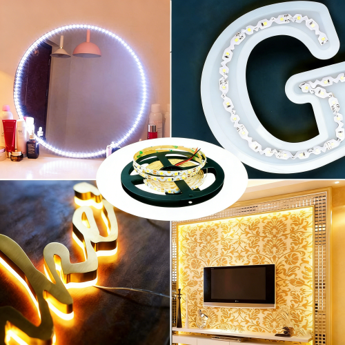 S shape LED strip light for curved and signage lighting